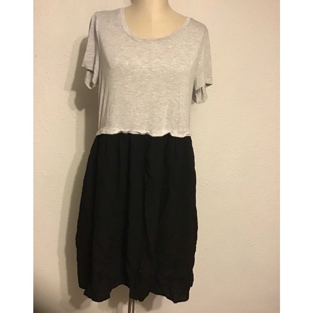 Cupio black/gray midi dress size large